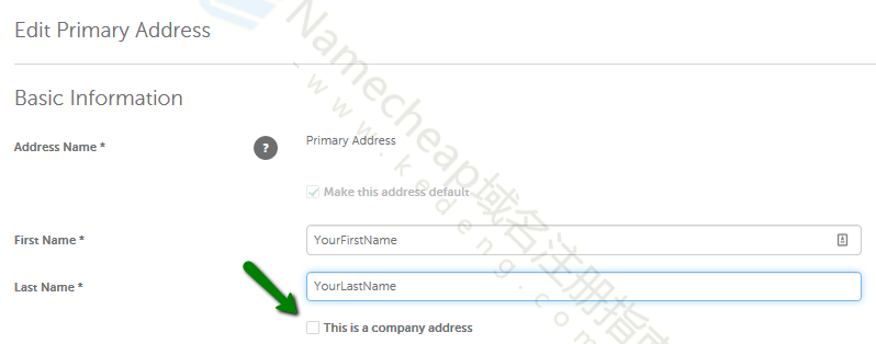 Namecheap如何更新个人资料中个人详细信息？